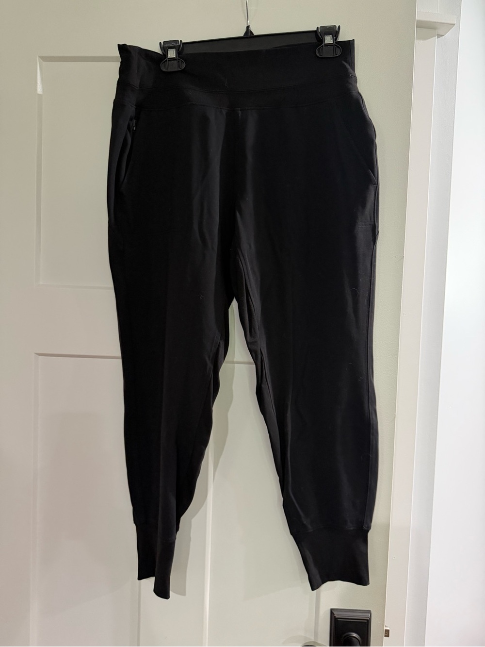 Athleta Black High-Rise Track Joggers
